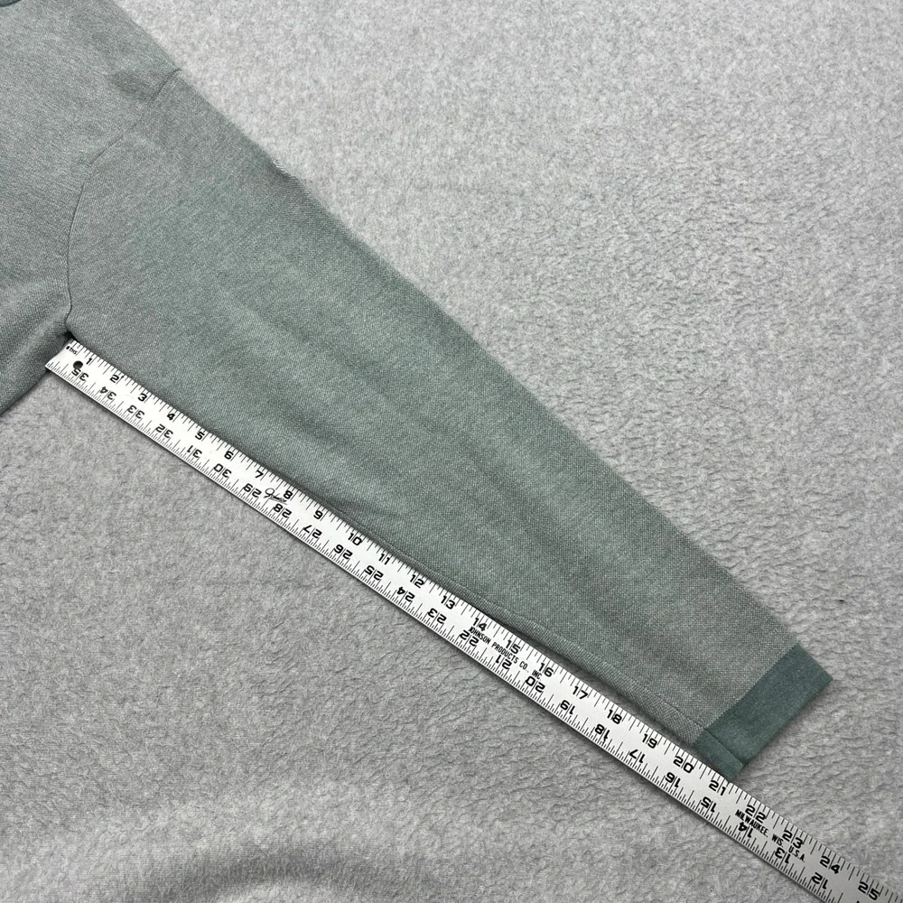 Peter Millar Sweater Mens Large Green 1/4 Zip Pullover Golf Crown Sport MF16ES04